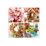 Cherry Blossom Bonsai Tree Building Set with 1149 Mini Bricks - Brand New
