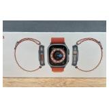 Brand New GS8 Ultra Smartwatch with Titanium Color Case and Starlight Sport Band