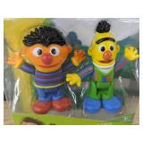 Sesame Street Neighborhood Friends Bert and Ernie Figures - Brand New