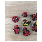 8 Brand New Deadpool & Wolverine Character Croc Charms *N