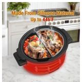 2 Silicone Slow Cooker Liners for 6-8 Qt Crock Pots - Brand New