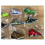 20 Brand New Nike, Air Jordan, Air Max, Kobe, Lebron Sneaker Shoe Keychains