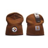 Carhartt Pittsburgh Steelers Embroidered NFL Football Beanie Adult Winter Hat - Brand New *I