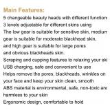 Blackhead Acne Face Cleanser Suction Vacuum Pressure, Red - Brand New