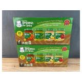 2 Brand New Cases of 20 Gerber 1st Foods Organic Baby Food, Fruit & Veggie Value Pack 4 oz.