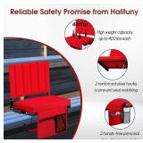 Halituny Red Stadium Bleacher Seat, 400 lb Capacity - Brand New *B