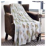 Rabbit Fleece Blanket, 59 x 78.7 Inches - Brand New