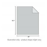 Rabbit Fleece Blanket, 59 x 78.7 Inches - Brand New