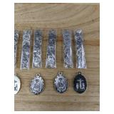 Religious Medals Collection with Velvet Bag - Brand New