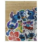 Stitch 25 Sticker Collection with Bracelet and Retractable Badge Reel - Brand New