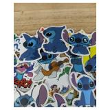 Stitch 25 Sticker Collection with Bracelet and Retractable Badge Reel - Brand New