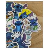 Stitch 25 Sticker Collection with Bracelet and Retractable Badge Reel - Brand New