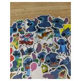Stitch 25 Sticker Collection with Bracelet and Retractable Badge Reel - Brand New