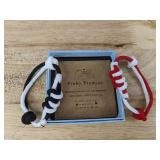 2 Pinky Promise and 2 Gemstone Bead Bracelets - Brand New