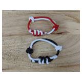 2 Pinky Promise and 2 Gemstone Bead Bracelets - Brand New