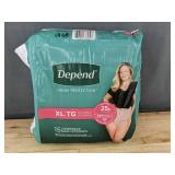 15 Depend Fresh Protection Underwear, XL - Brand New