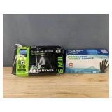 2 Boxes Disposable Nitrile Gloves, Medium, XL - Brand New