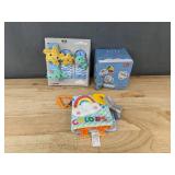 Infant Toys: Colors Cloth Book, Musical Toy Set, Hand and Foot Rattles - Brand New