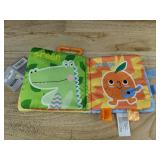 Infant Toys: Colors Cloth Book, Musical Toy Set, Hand and Foot Rattles - Brand New