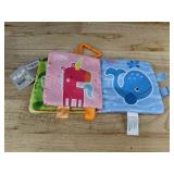 Infant Toys: Colors Cloth Book, Musical Toy Set, Hand and Foot Rattles - Brand New
