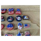 20 USA Patriotic Shoe Charms for Crocs - Brand New
