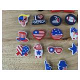 20 USA Patriotic Shoe Charms for Crocs - Brand New