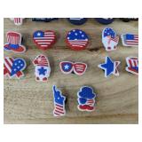 20 USA Patriotic Shoe Charms for Crocs - Brand New