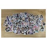 50 Anime Maid Character Stickers - Brand New