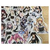 50 Anime Maid Character Stickers - Brand New
