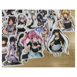50 Anime Maid Character Stickers - Brand New