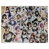 50 Anime Maid Character Stickers - Brand New