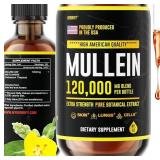 Herbify Mullein Drops 4 oz, Immune & Lung Support Supplement $36 Retail - Brand New