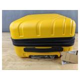 VANKEAN 20 Inch Carry-On Spinner Hard Shell Luggage in Yellow - New *B