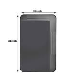 36 x 24 Inch Gold Rectangular Wall Mirror, Aluminum Alloy Frame - Brand New *B