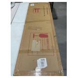 Full Length Arched Mirror, Black Aluminum Frame 58 x 16 in - New