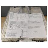 2 Ceramic White with Tan Touch Table Lamps - Brand New *B