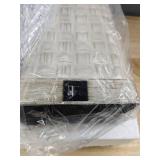 2 Ceramic White with Tan Touch Table Lamps - Brand New *B