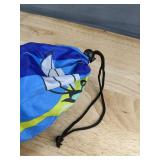 Blue Beach Umbrella with Sailboat Design, Carrying Case - Brand New *B