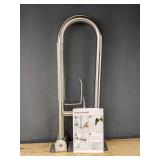 30-Inch Stainless Steel Flip-Up Bathroom Grab Bar with Paper Holder $71 Retail - Brand New *B