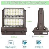 2 Rotatable 150W LED Wall Pack Lights, Dusk to Dawn - Brand New *B