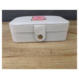 White Jewelry Box with D Patch - Brand New *B