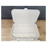 White Jewelry Box with D Patch - Brand New *B