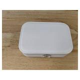 White Jewelry Box with D Patch - Brand New *B
