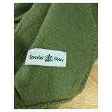 3 Special Glory Green Fleece Blankets 49 x 67 Inch - Brand New *B