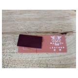 Masilou Leather RFID Blocking Card Holders Unisex 18 Slot in Wine and Green - Brand New *B