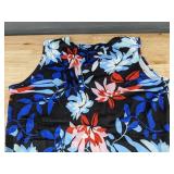Womens Sleeveless Floral Dress Small Blue Black Red White - Brand New *B
