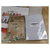 Assorted Birthday and Holiday Party Decor, Signs, Banners, and Cosmetic Bags - Brand New *B