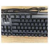 NPET K10 Wired Gaming Keyboard, LED Backlit - Brand New *B