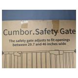 Cumbor Safety Gate, Adjustable 29.7"-46" Wide - Brand New *B