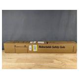 Miumoon 150-Inch Gray Retractable Safety Gate, 34-Inch Tall, $85 Retail - Brand New *B